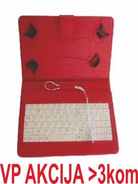 x-TA-PCK7-RED ** Gembird US Tastatura za 7 Tablet PC sa futrolom ,sa micro USB konektorom(469)