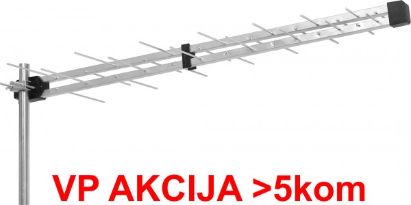 GMB-28EK **Gembird Antena Loga UHF sa F konektorom 28 elemenata, dužina 104cm, dobit 9dB alumini.696