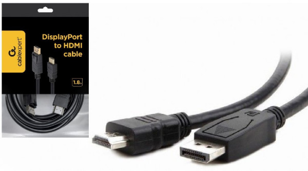 CC-DP-HDMI-6 Gembird DisplayPort na HDMI digital interface kabl 1.8m