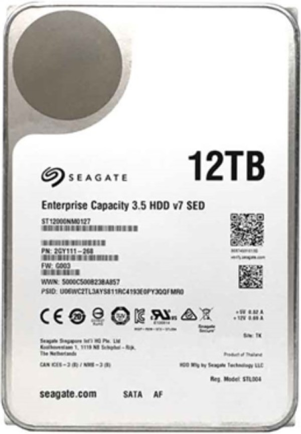 HDD 3.5 * 12TB ST12000NM0127 Seagate Enterprise 512e 7200rpm 256mb SATA3 (13999)