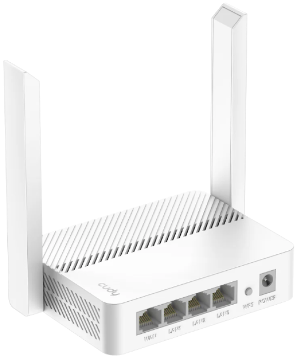 Cudy WR300 N300 Wi-Fi Router, Chipset MediaTek, router/AP/ Repeater/WISP 4xLAN, 2x5dBi