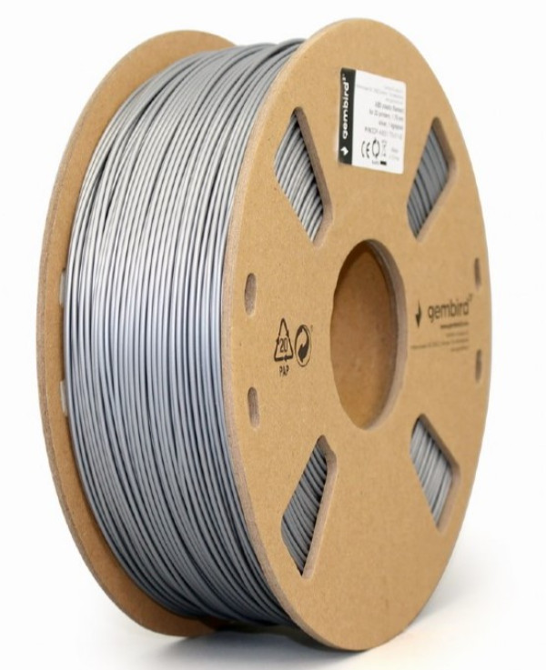 3DP-ABS1.75-01-S ABS Filament za 3D stampac 1.75mm, kotur1KG Silver