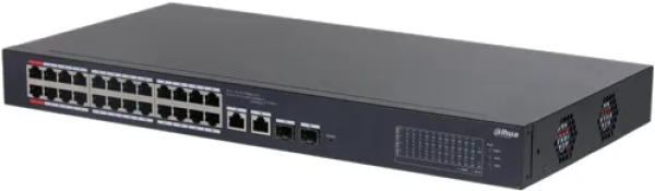 Dahua switch DCS4226-24ET-375, CLOUD UPRAVLJIVI LAYER 2 POE 26-PORTNI SA 2 RJ45 UPLINK-A I 2 SFP