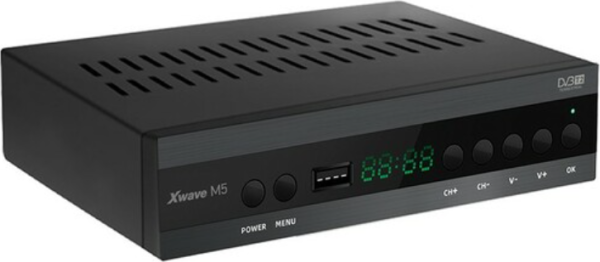 Xwave DVB-T2 Set Top Box M5, LED/SCART/HDMI/RF/USB, media player, metalno kućište