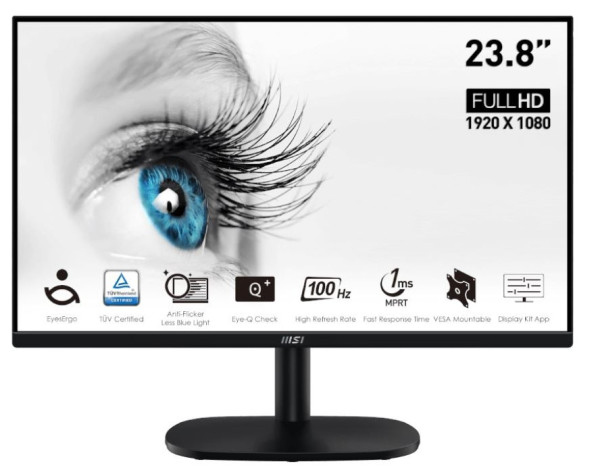 Monitor 24inc MSI PRO MP245V FHD VA 100Hz HDMI/VGA