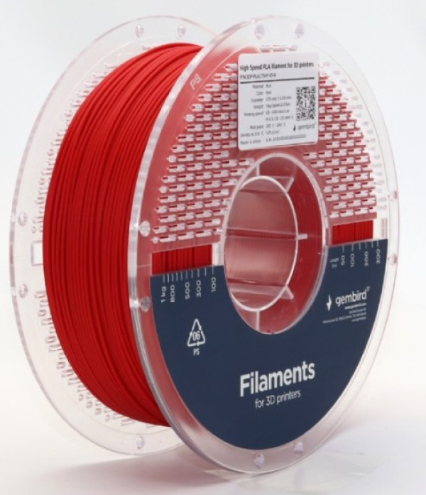 3DP-PLA1.75HY-01-R PLA filament velike brzine za 3D stampac 1.75mm, kotur 1KG RED