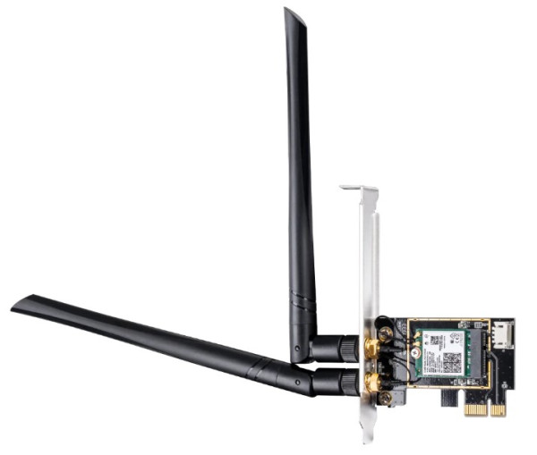 Cudy WE3000 AX3000 Wi-Fi 6 + Bluetooth5.2 PCI Express Adapter 2.4+5Ghz, 2x5dBi detachable antenna