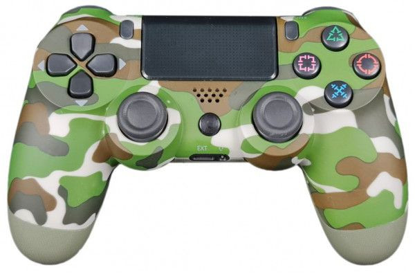 JPD-Wireless-Thrillershock PC/PS4 CAMO GREEN Gembird Bezicni gamepad sa dvostrukom vibracijom