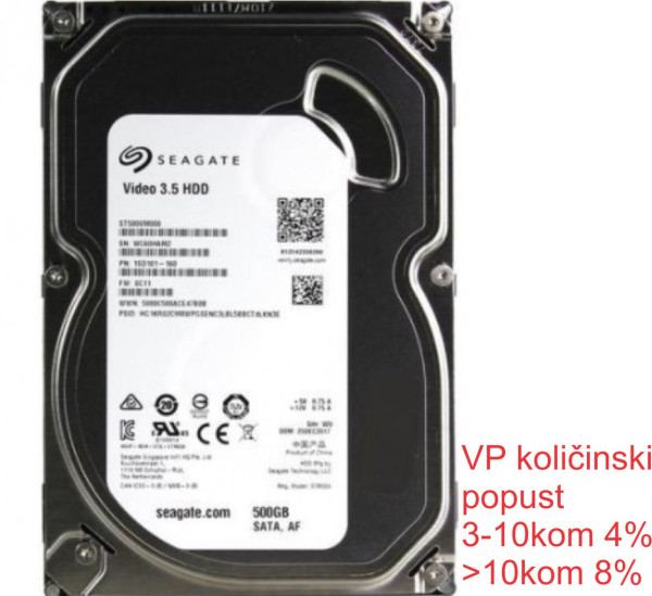 HDD 3.5 ** 500GB ST500VM000 SEAGATE 5900RPM 64MB SLIM SATA3