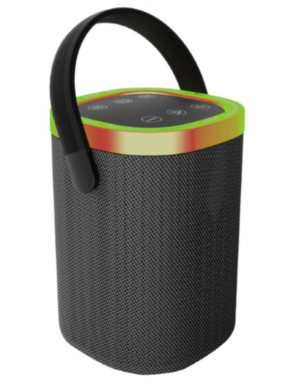 SPK-BT-LED-06 Gembird Portable Bluetooth LED speaker, 10W, BT, FM, USB, Handsfree, Black