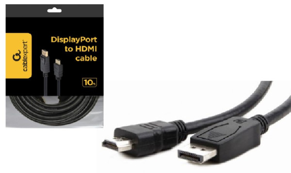 CC-DP-HDMI-10M Gembird DisplayPort na HDMI digital interface kabl 10m